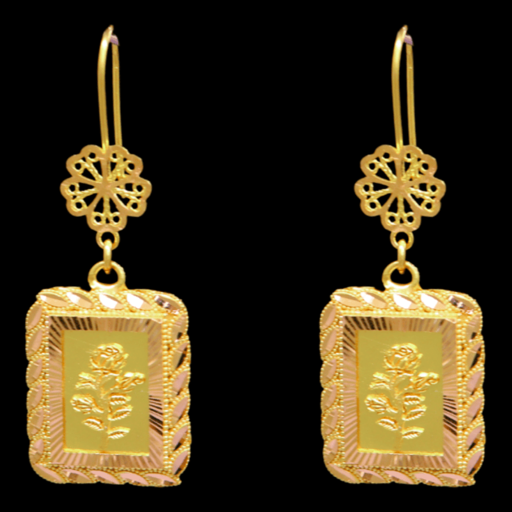 21K Gold Signature Earrings - SW33157